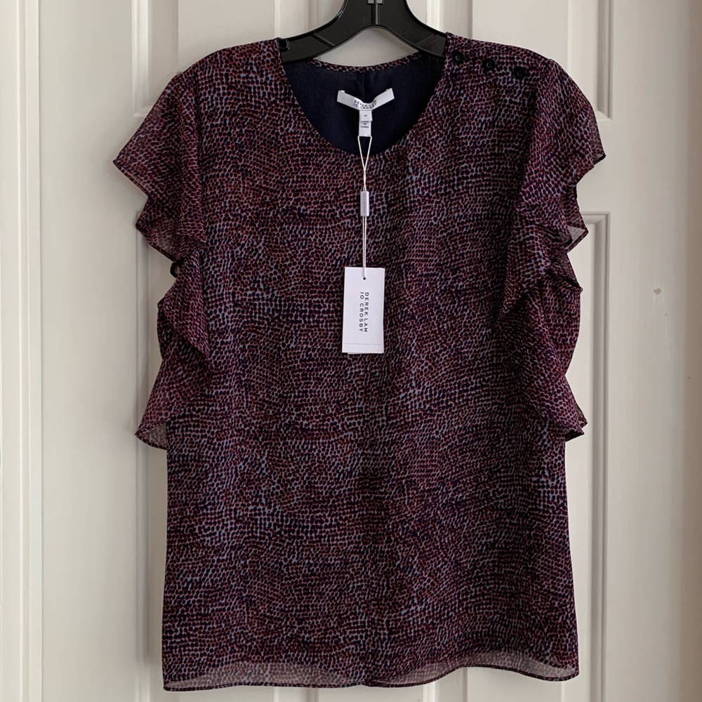 Derek Lam 10 Crosby Ruffle Blouse NWT! $350